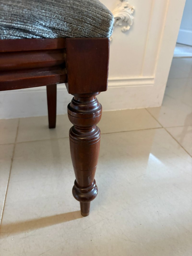 Antique Victorian Mahogany Balloon Back Dining Chairs – Set of Four - Image 11